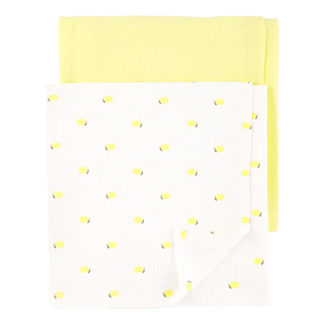 Lot de 2 couvertures gaufrées pour bébé - Fille