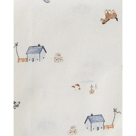 Lot de 4 langes de réception bébé garçon - Bleu