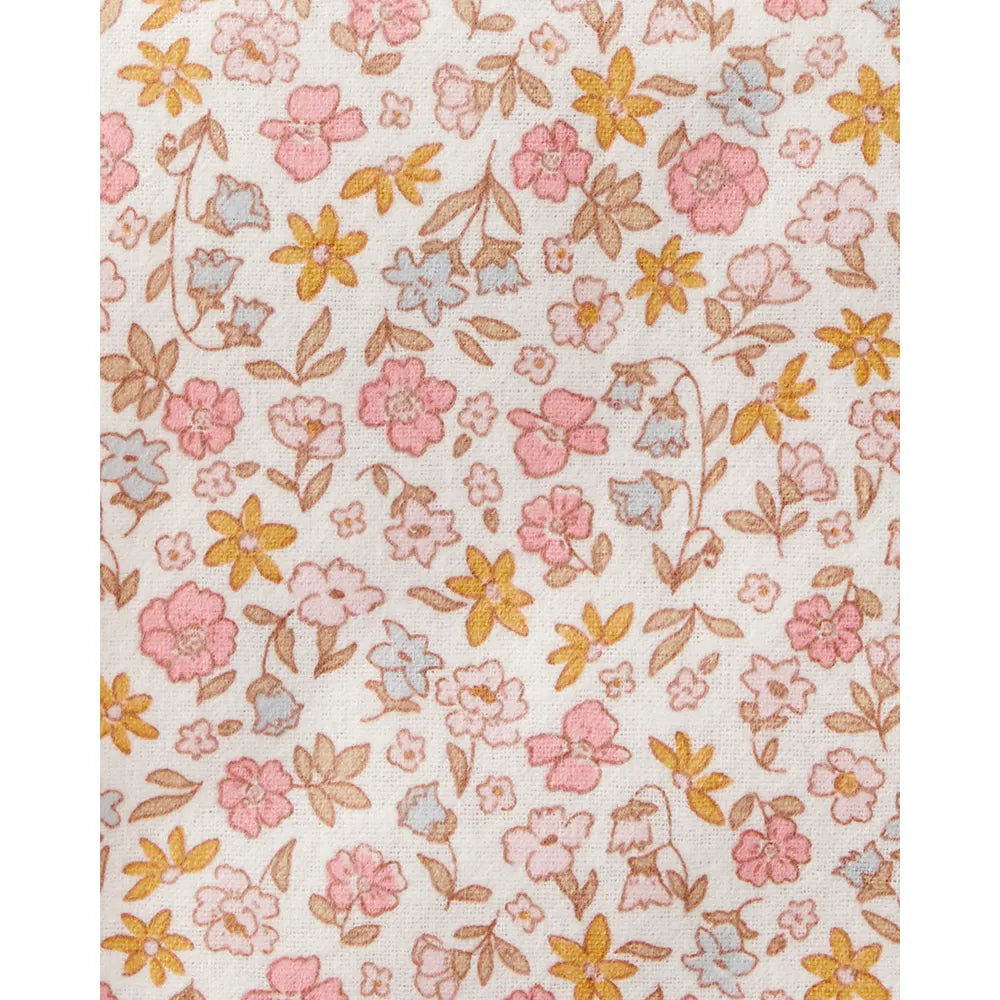 Lot de 4 langes de réception floraux bébé fille