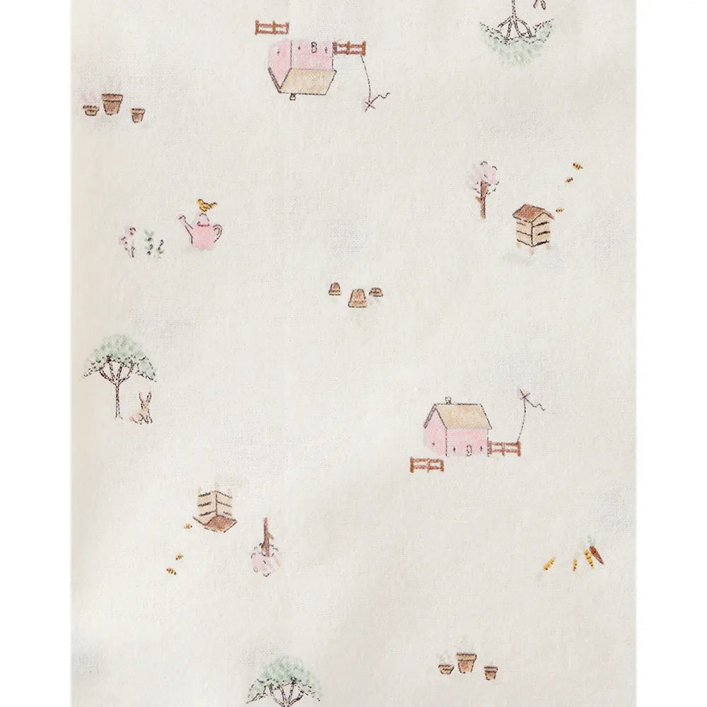 Lot de 4 langes de réception floraux bébé fille