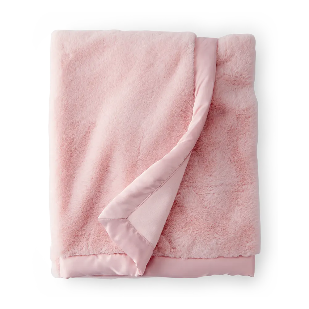 Couverture en peluche pour bébé - Rose