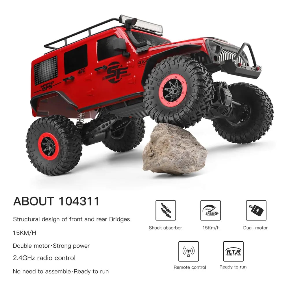 Coche teledirigido todoterreno 4x4 1:10 – 14A+