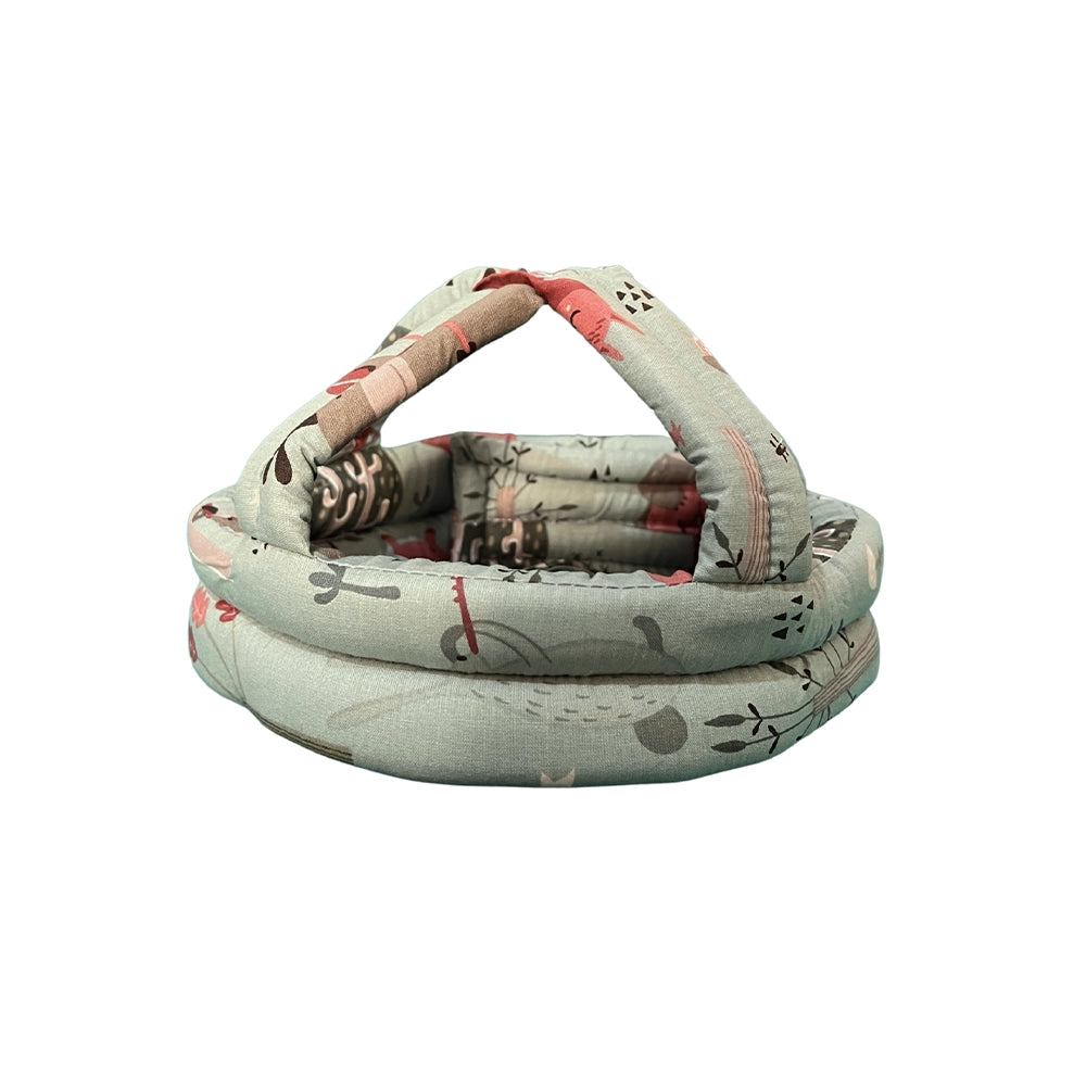 Casco de seguridad infantil antigolpes - Verde bosque