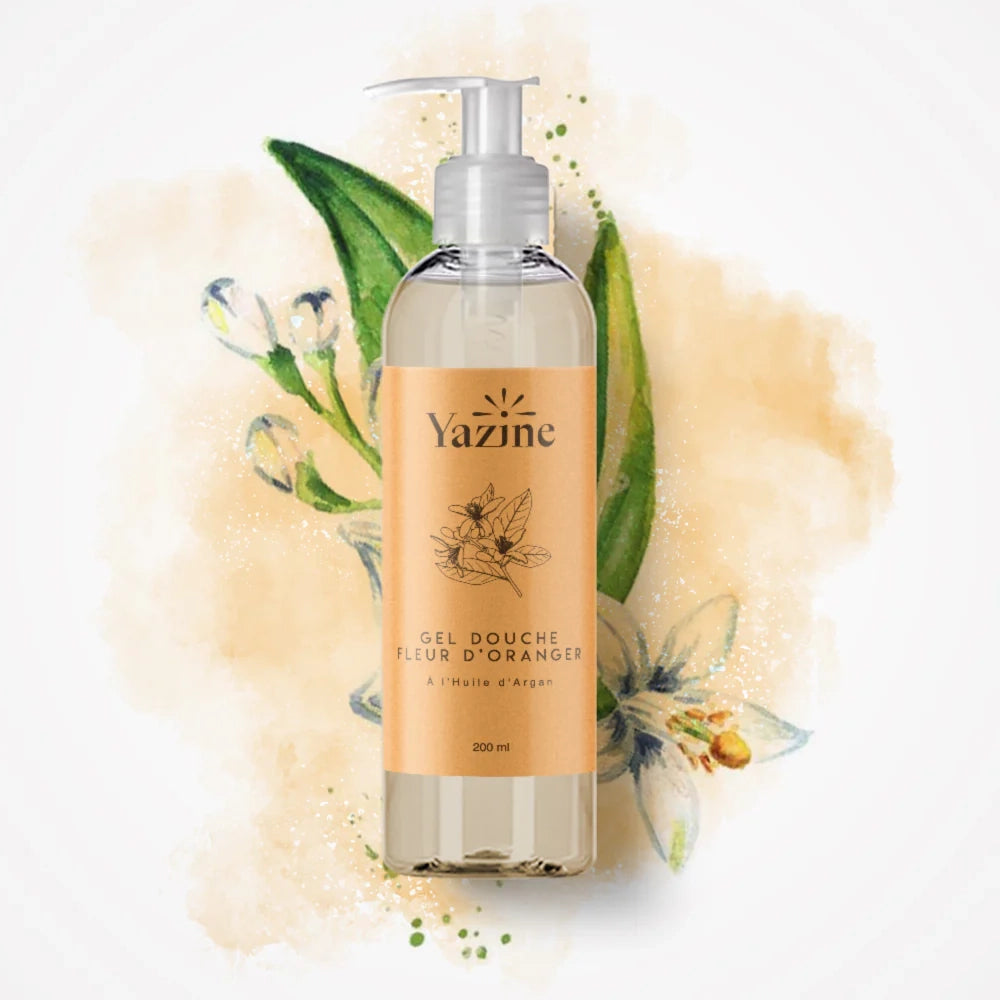 Yazine Gel Douche Fleur d'Oranger Peau Douce & Soyeuse - 200ml