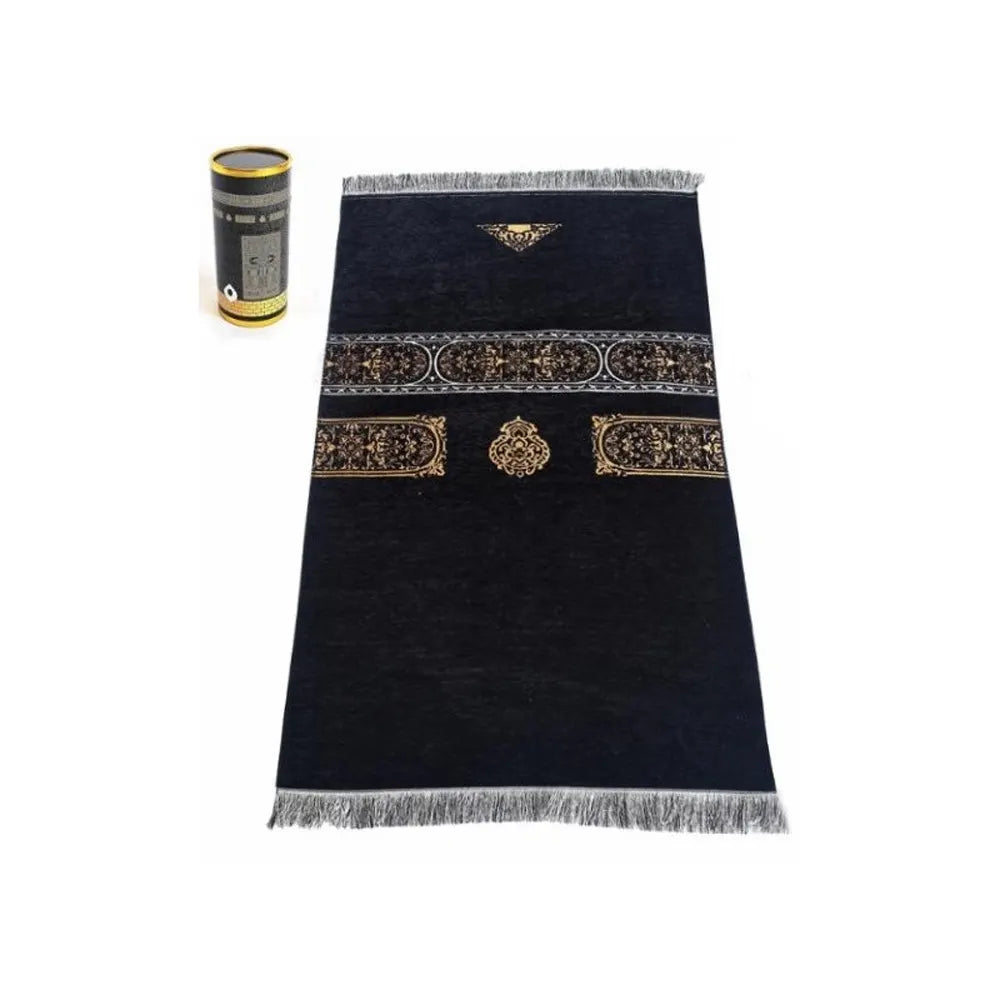 Muslim Prayer Rug - Black (Random Model)