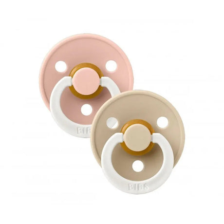 BIBS Lot de 2 Sucettes Anatomiques Blush/Vanilla – GLOW