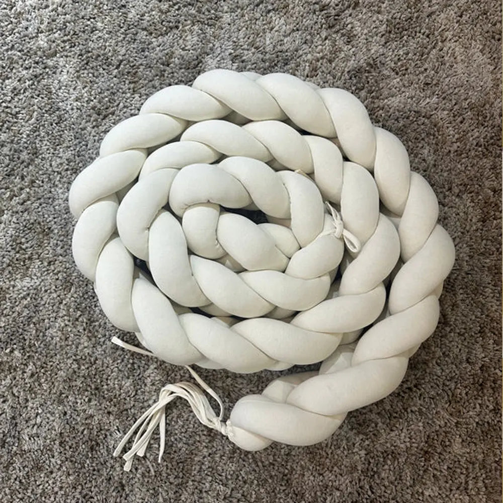 Babymat Tour de Lit Tressé - Blanc Cassé