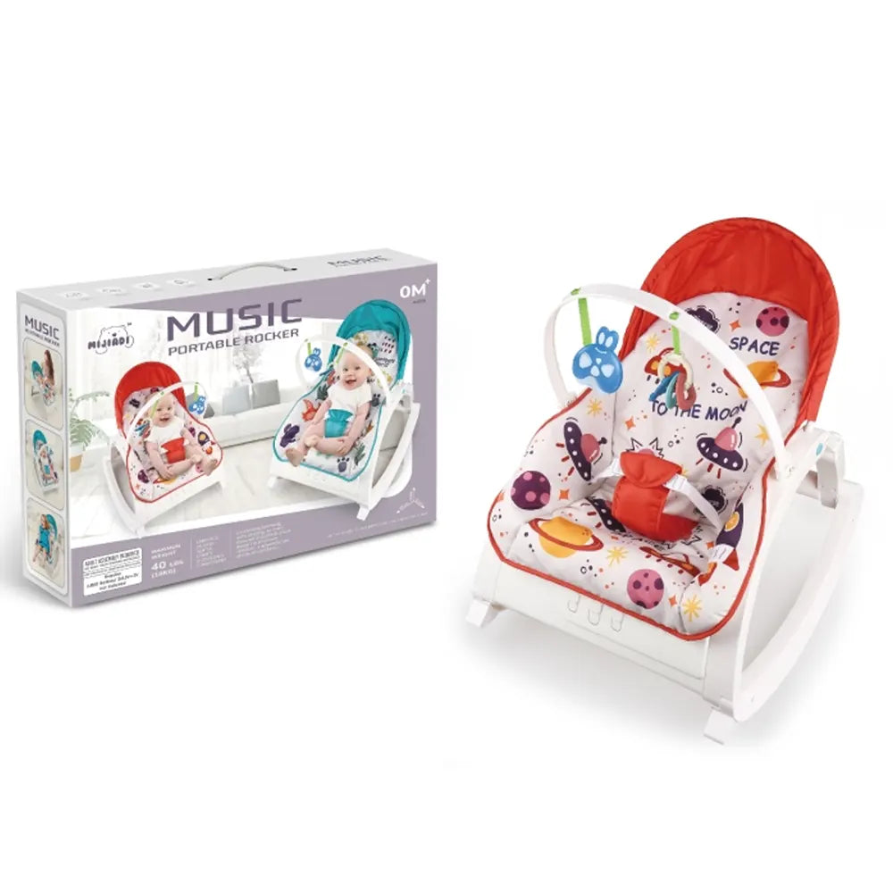 Balancelles Musicales Vibrante et Pliable - Rouge