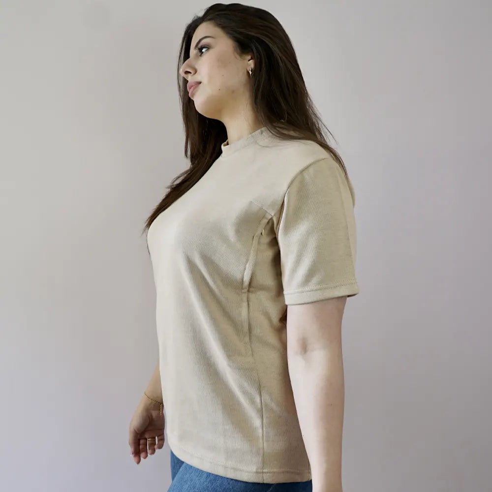 Bambidou Camiseta de Lactancia - Camel