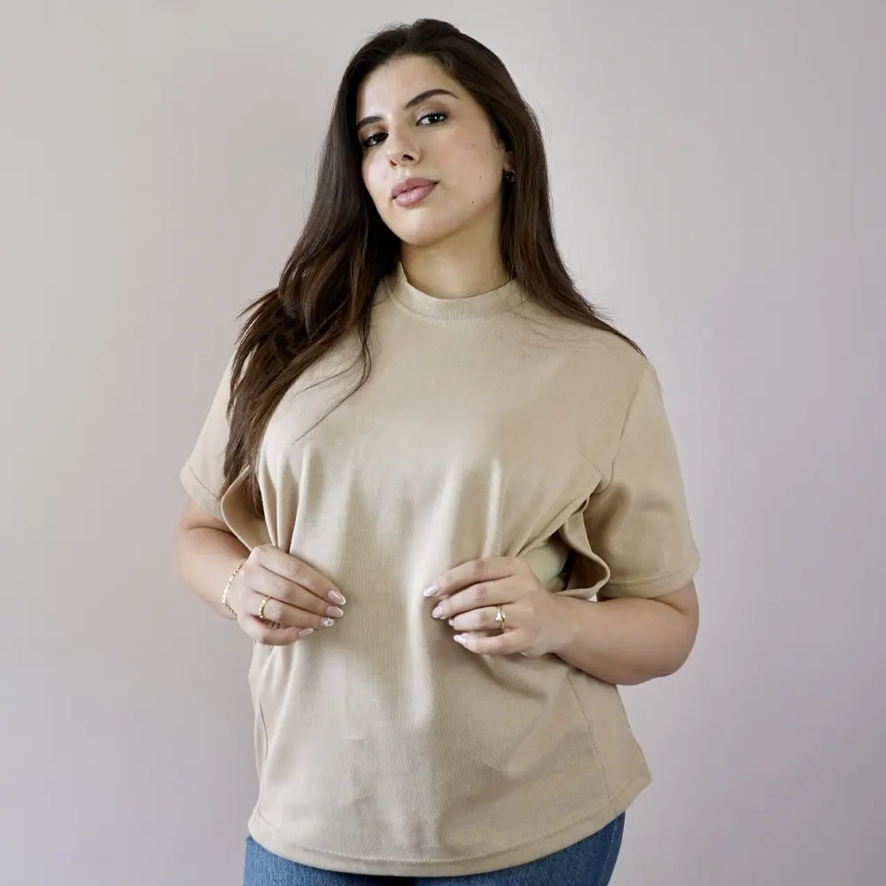 Bambidou Camiseta de Lactancia - Camel