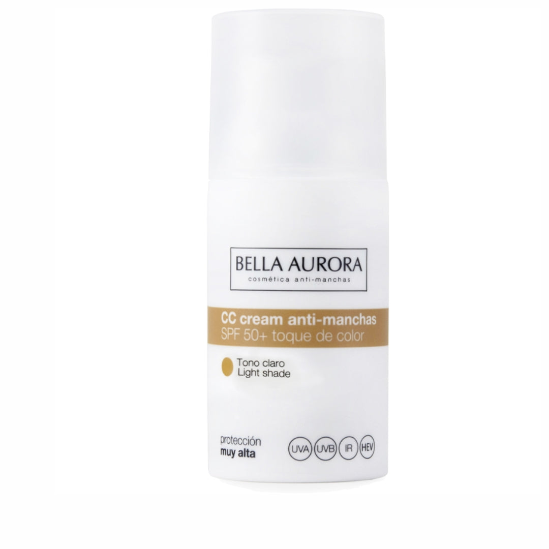 Bella Aurora CC Cream Antimanchas SPF 50 Tono Claro