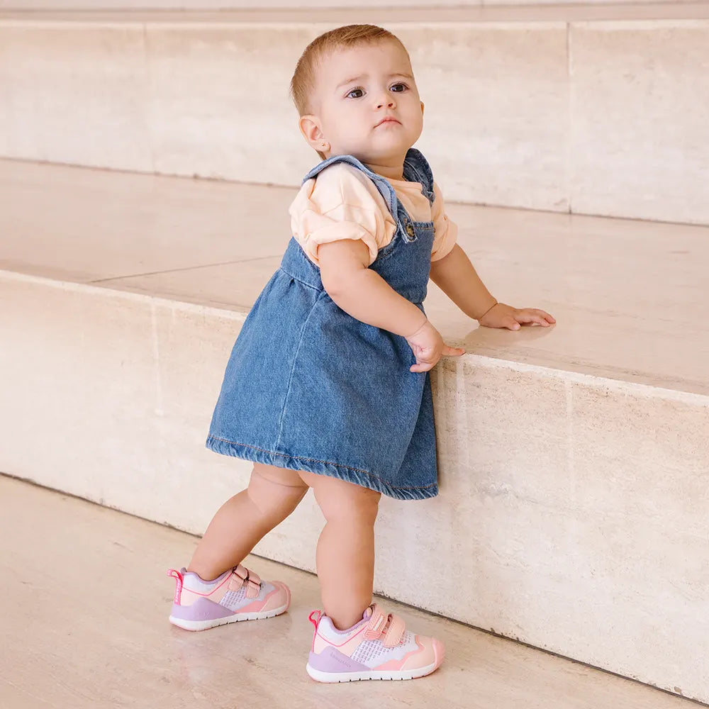 Zapatos ergonómicos para bebé Biomecanics – Mesh Pink