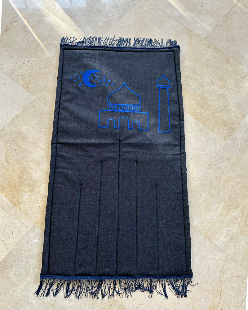 Tapis de Prière Premium Très Doux - Bleu Marine