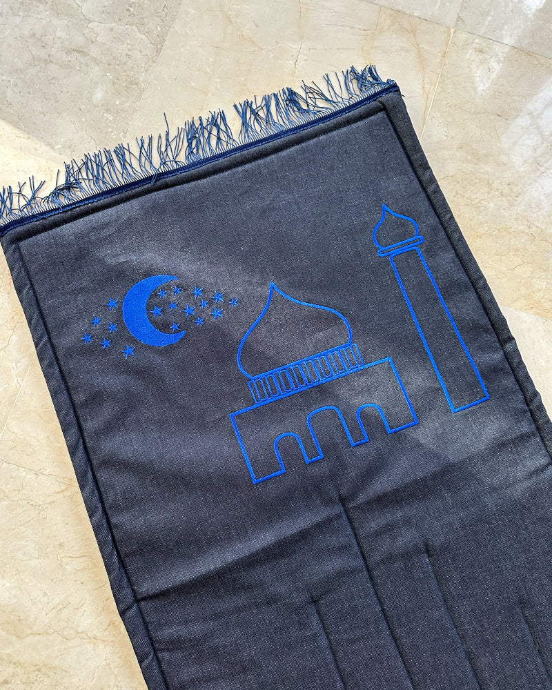 Tapis de Prière Premium Très Doux - Bleu Marine