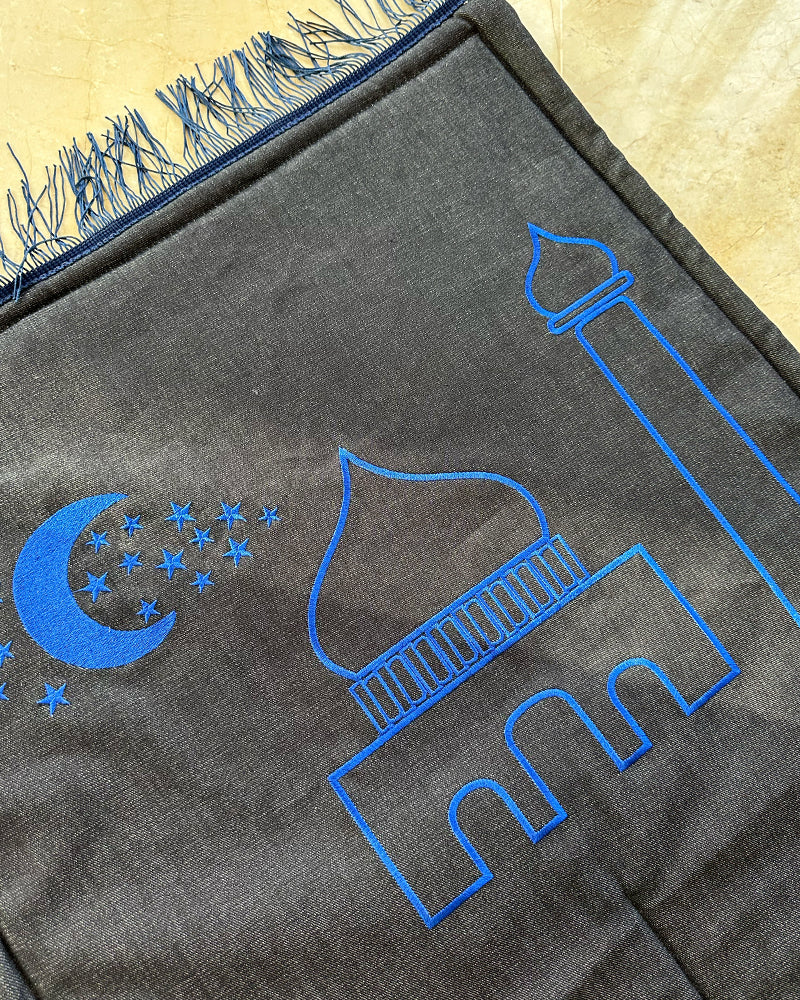 Tapis de Prière Premium Très Doux - Bleu Marine