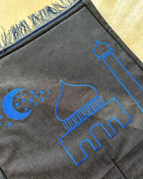 Tapis de Prière Premium Très Doux - Bleu Marine