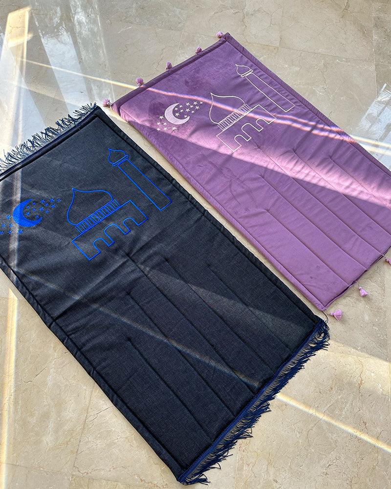 Tapis de Prière Premium Très Doux - Bleu Marine