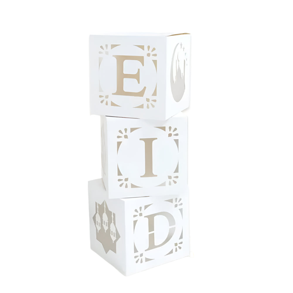 Boîte Lumineuse pour l'Aïd Moubarak (3 pièces) – Eid