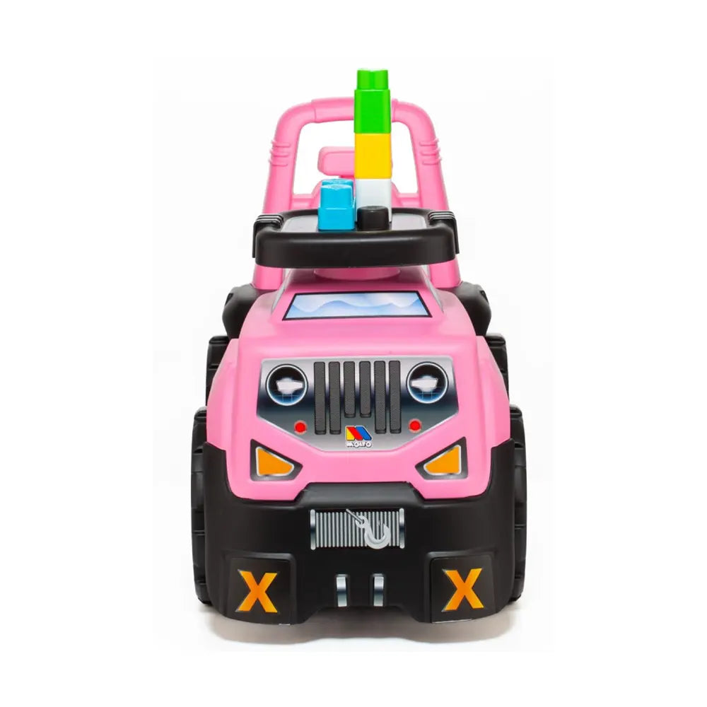 Camion Porteur Molto Avec 10 Blocs - Rose