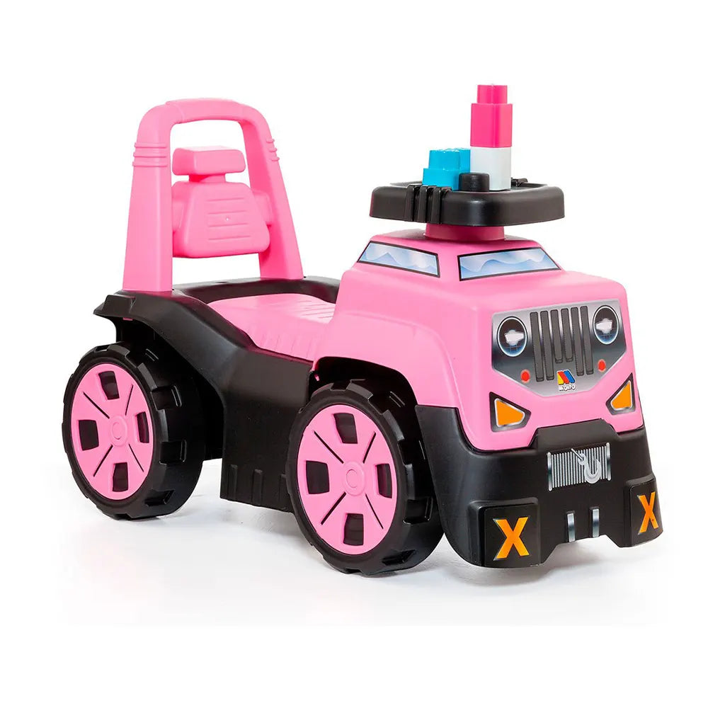 Camion Porteur Molto Avec 10 Blocs - Rose