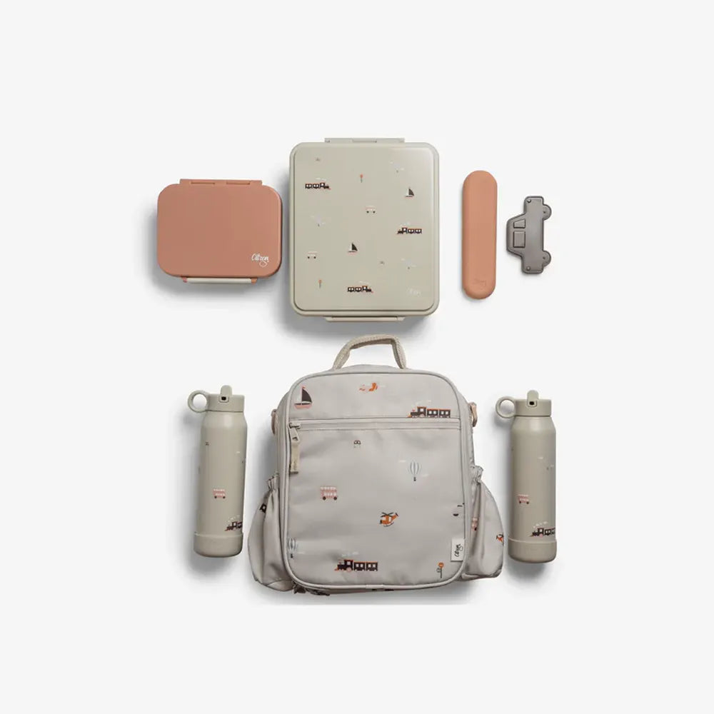 Citron Sac à Lunch Isotherme avec 2 Porte Bouteilles - Véhicules