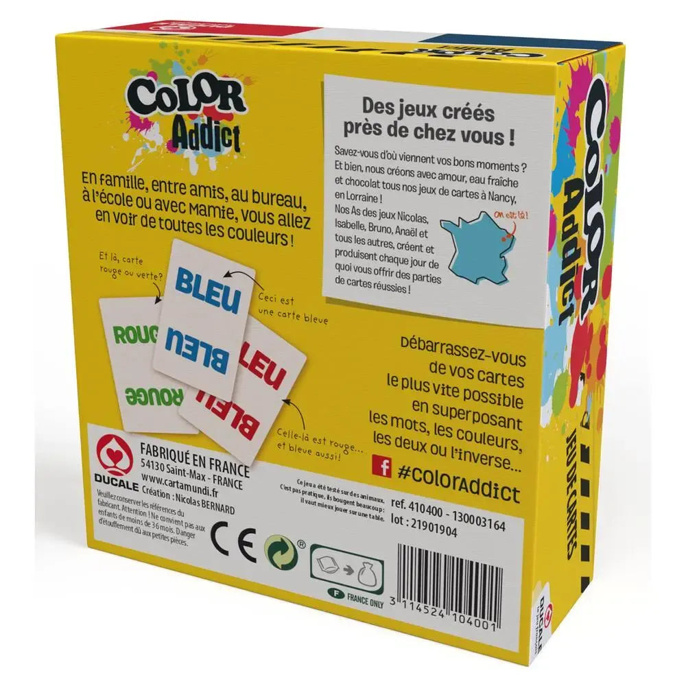 Color Addict Juego de Cartas Rápido y Colorido