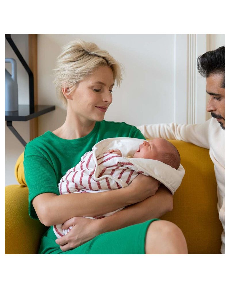 Couverture Bébé Dream Jersey 75×100 Doomoo - Ruby Stripes