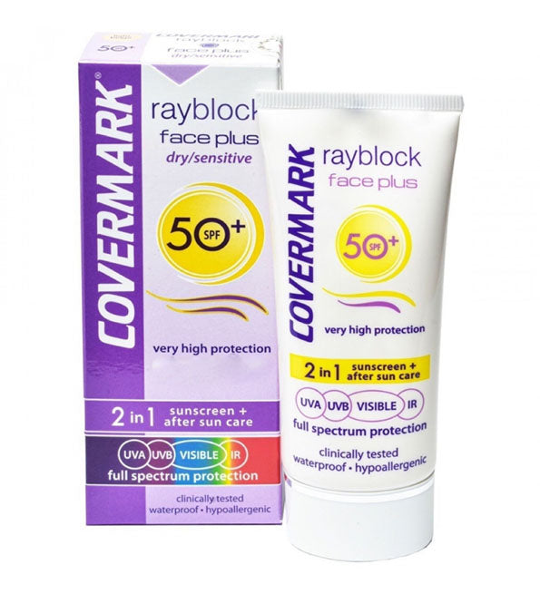 Covermark rayblock rostro plus Visible Seco sensible spf50+ 50ml