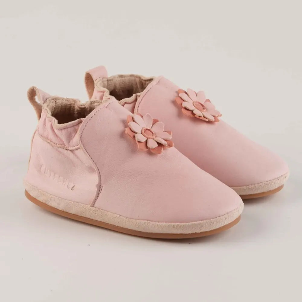 Cuteshez Patucos Bebé Piel – Flor Rosa