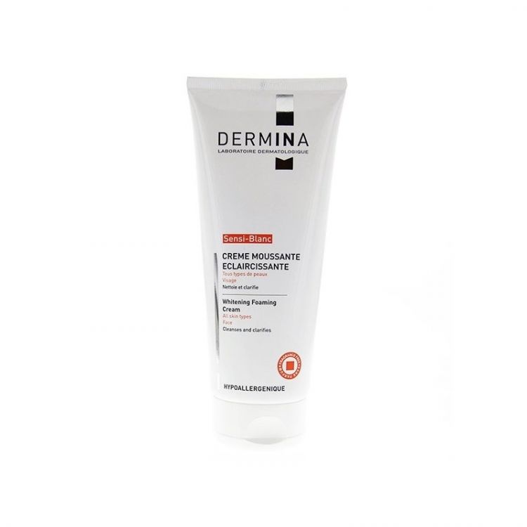 DERMINA SENSI-BLANC CREME MOUSSANTE ECLAIRCISSANTE VISAGE TOUS TYPES DE PEAUX 100ML