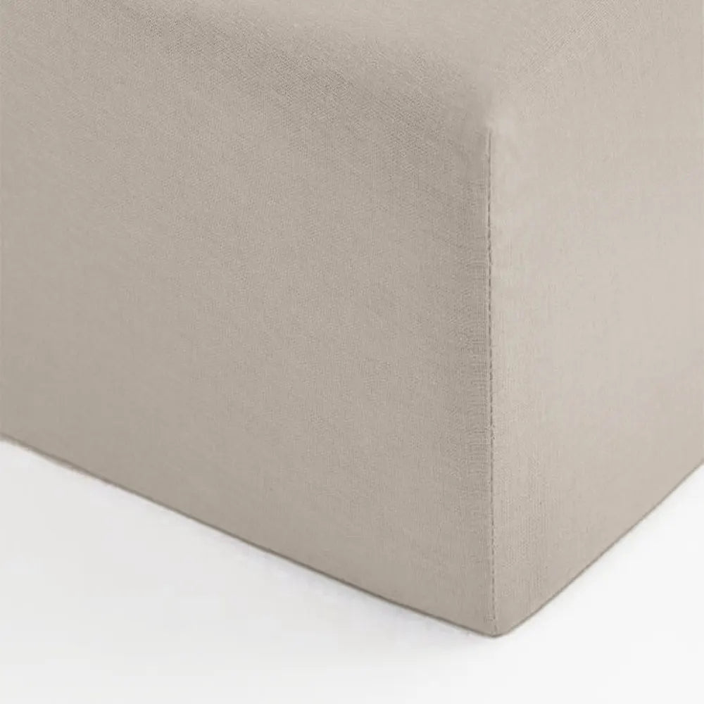 Sábana bajera ajustable Bambidou para cuna 120x60 cm - Caqui