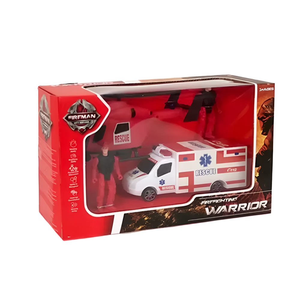 Set de rescate de bombero y ambulancia – 3A+