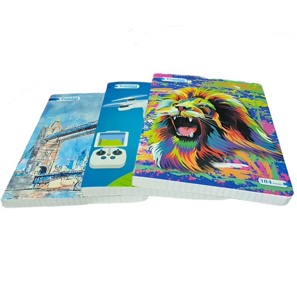 Essentiel Cuaderno cosido de 60 g A4 – 384 páginas (Portada aleatoria)