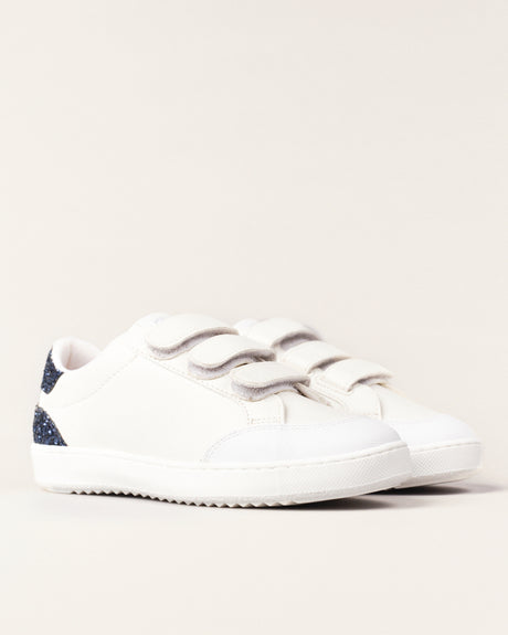 Basket Blue Glitter For Monsters - Blanc et bleu