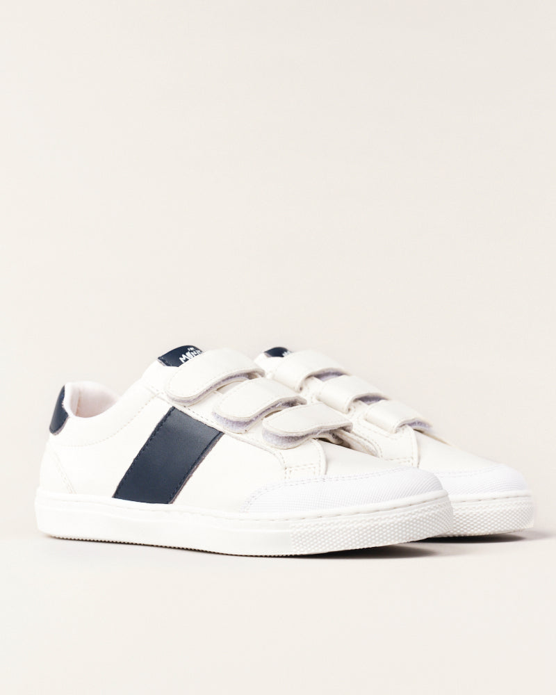 Basket Petit Matelot For Monsters - Blanc et Bleu Marine