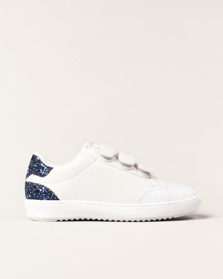 Basket Blue Glitter For Monsters - Blanc et bleu