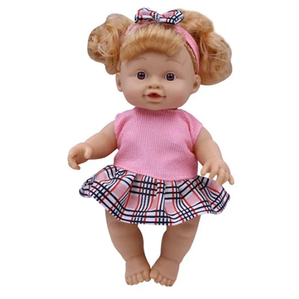 Reborn Baby Doll with Brown Stroller