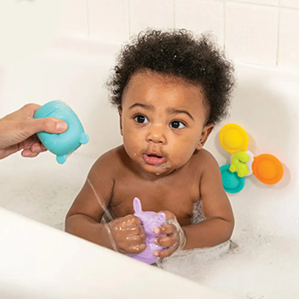 Infantino Coffret Jouets de Bain en Silicone 11 Pièces – 0M+