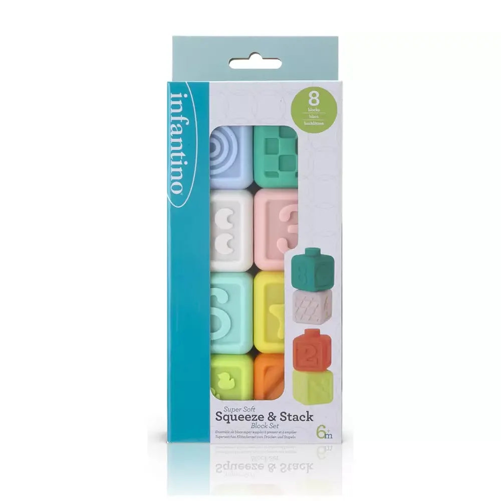 Infantino 8 Cubes Évolutifs et Souples Bébé - 6M+