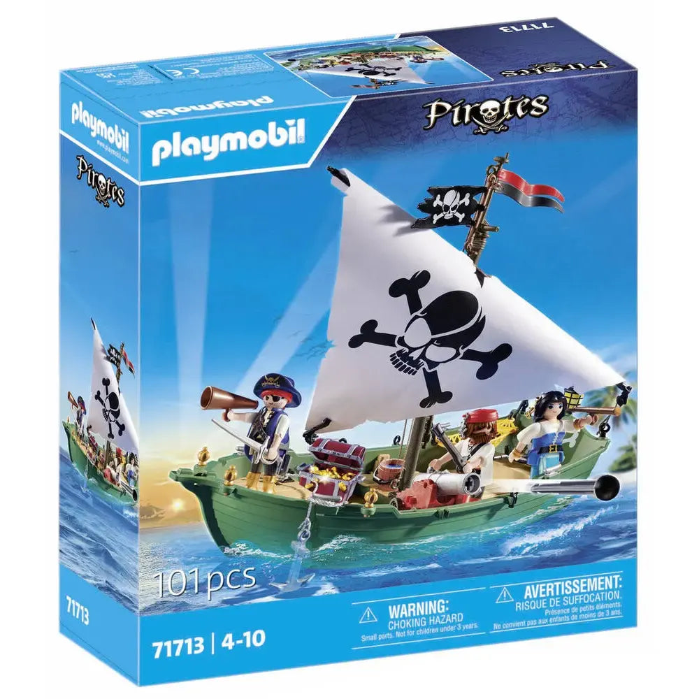 Playmobil Bote de los Piratas – 4 años+