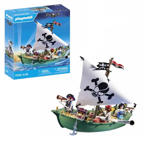 Playmobil Bote de los Piratas – 4 años+