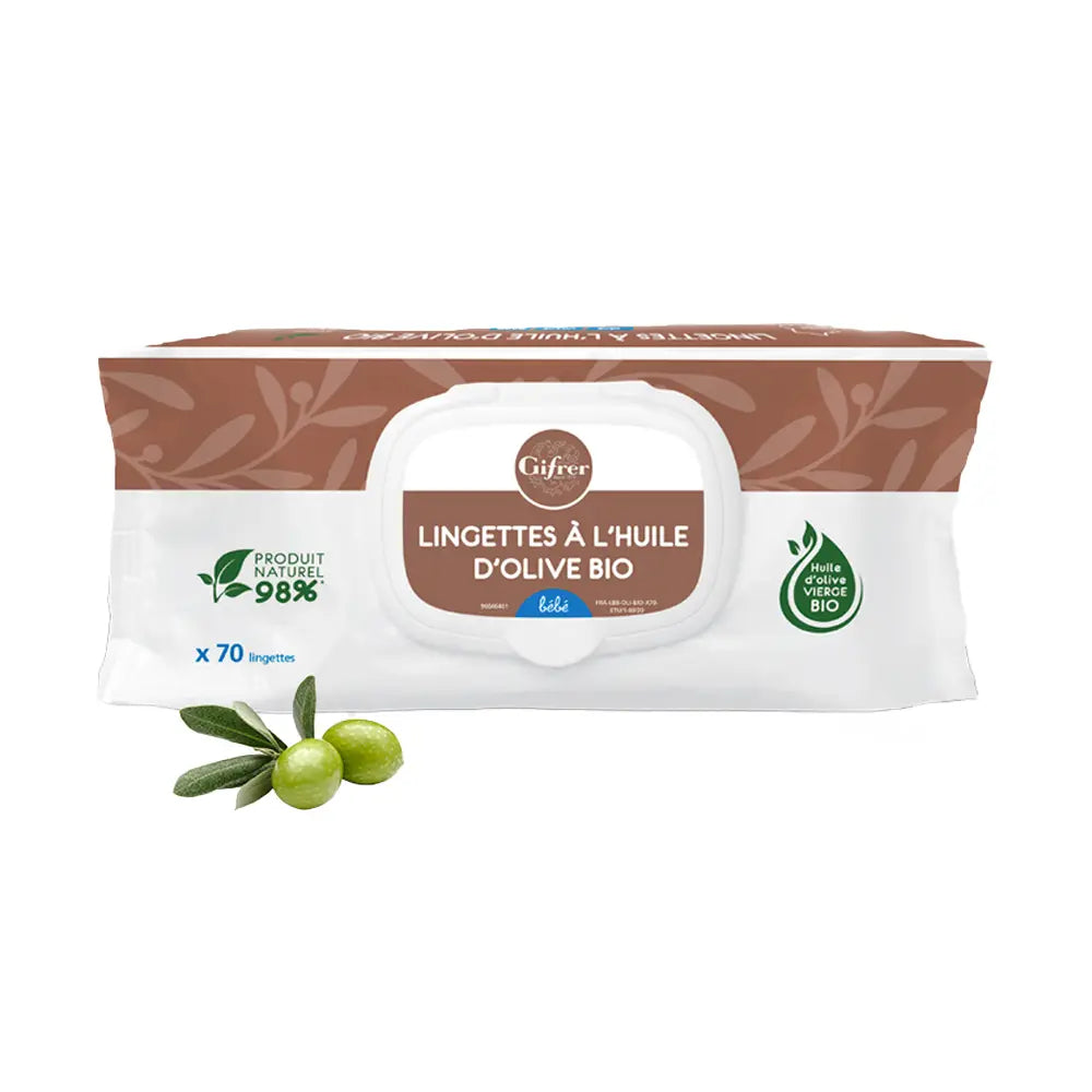 Gifrer Toallitas Limpiadoras con Aceite de Oliva x 70