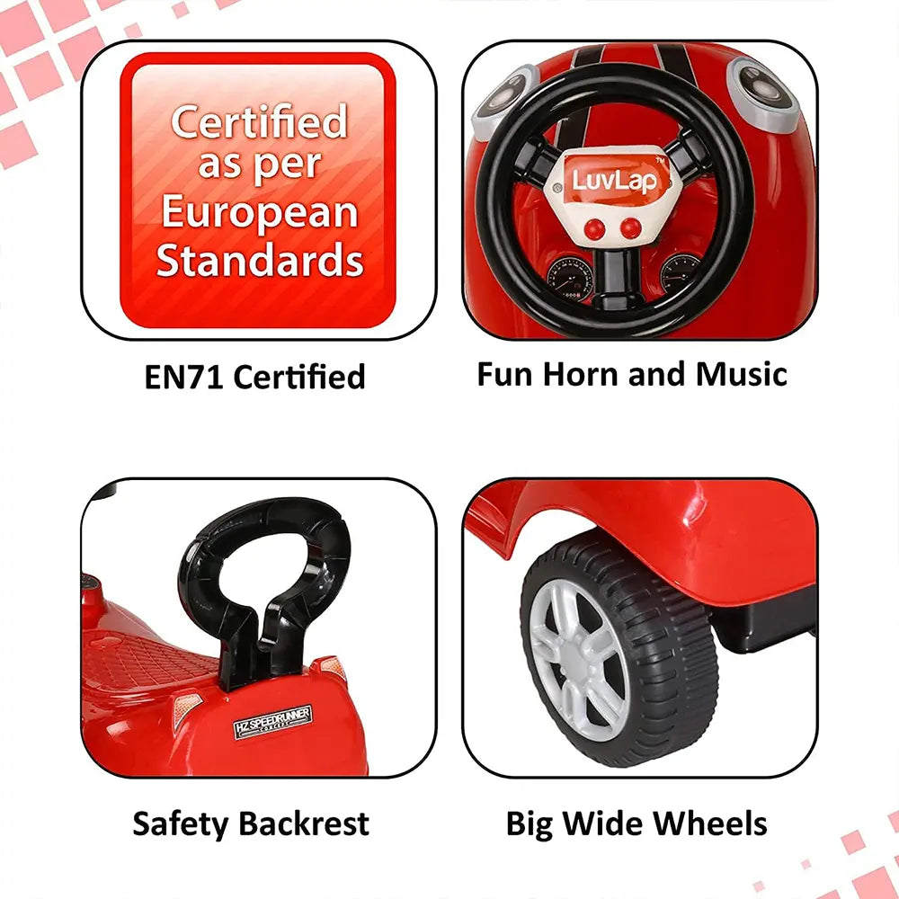 Lorelli Porteur Voiture Mini Sport - Rouge