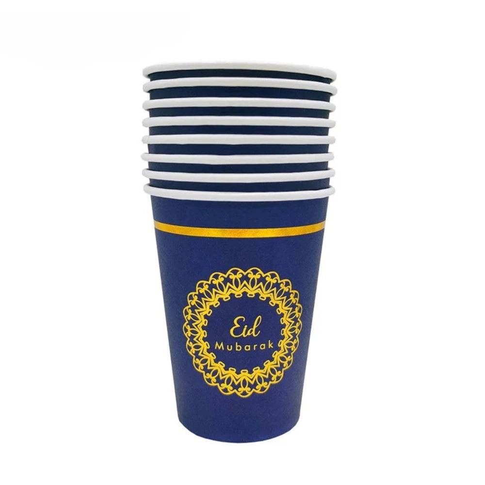 Lot de 8 Gobelets en Papier pour l'Aïd