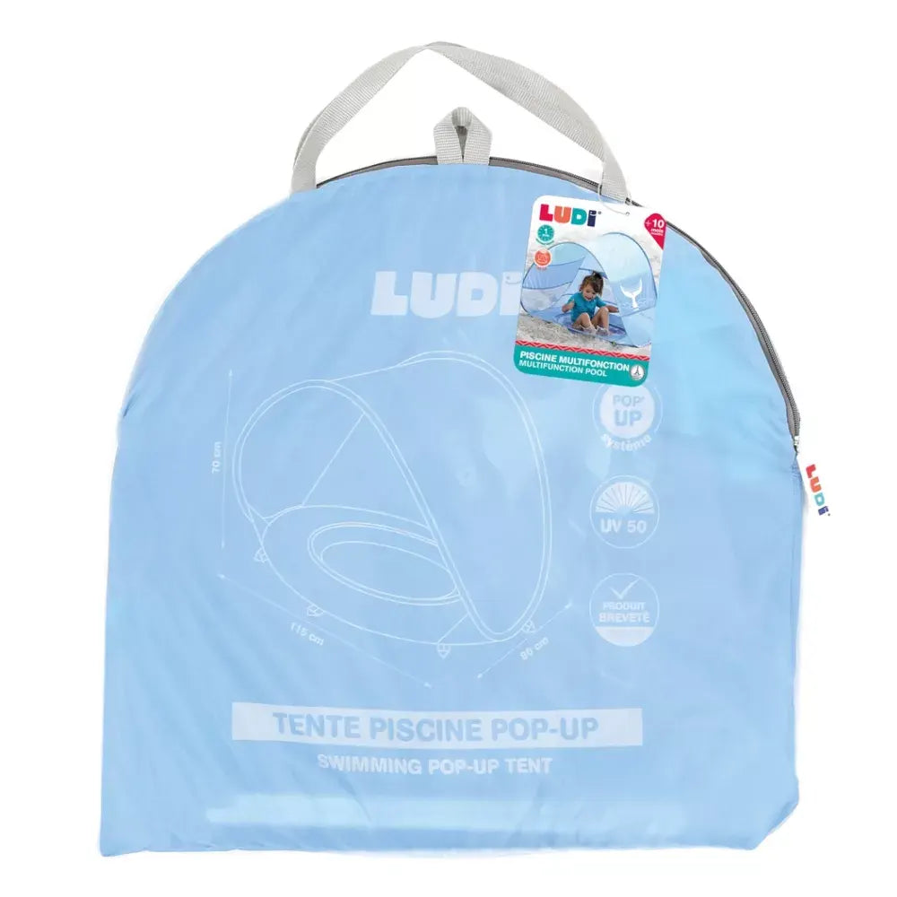Ludi Piscine Pop-Up Multifonction avec Tente Anti-UV