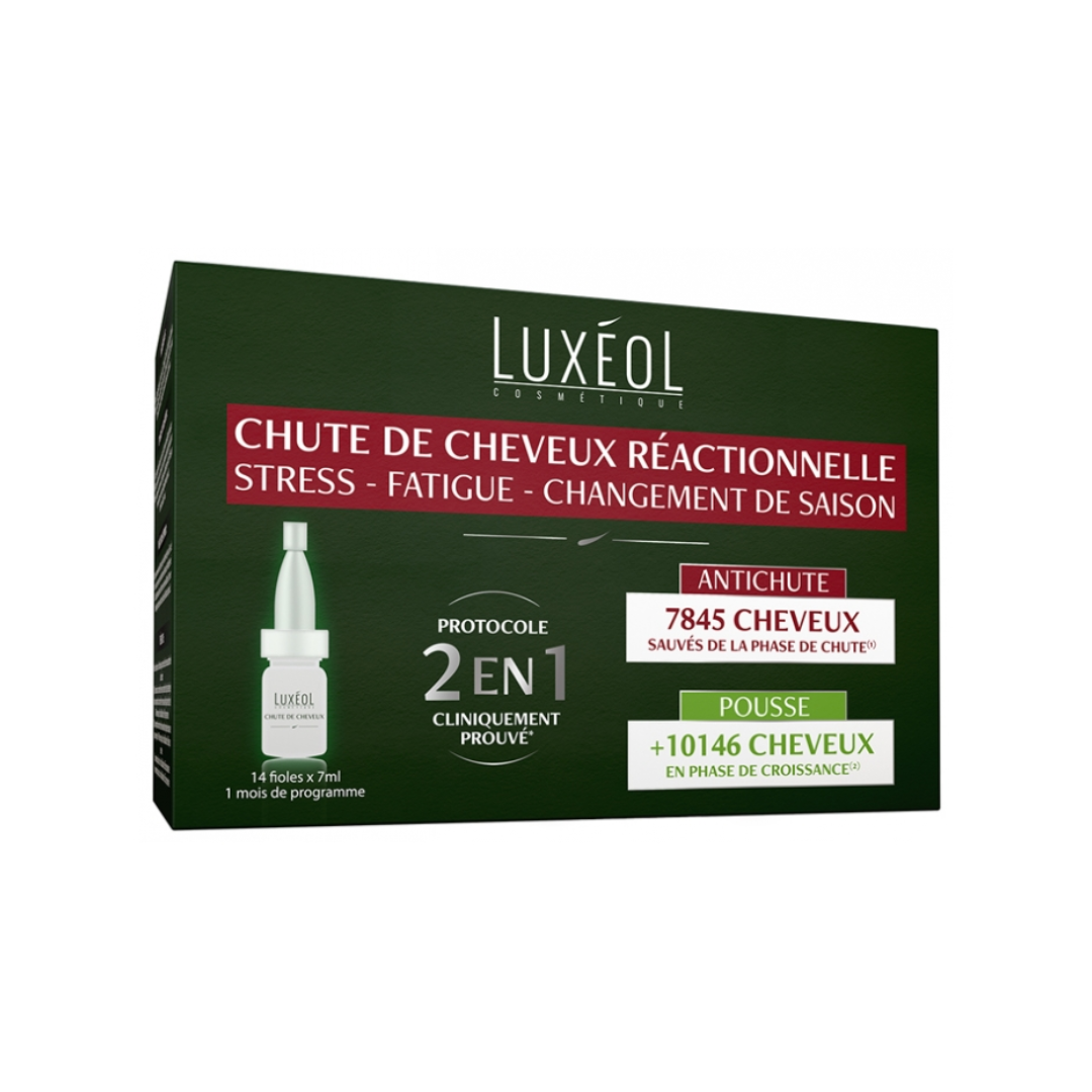 Luxeol Anticaída Reacción 2 en 1 14 viales x 7 ml