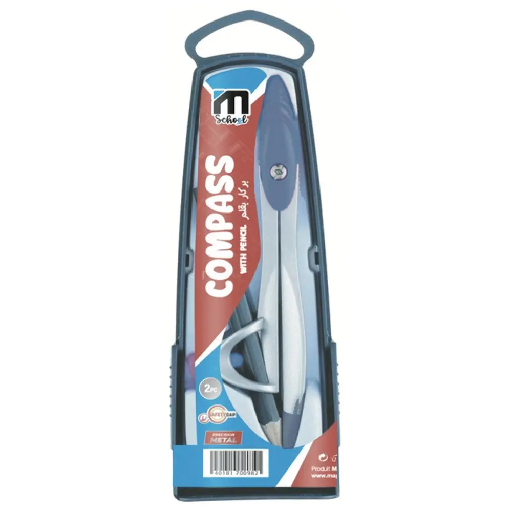M.School Compás Metálico de Anillo - Gris