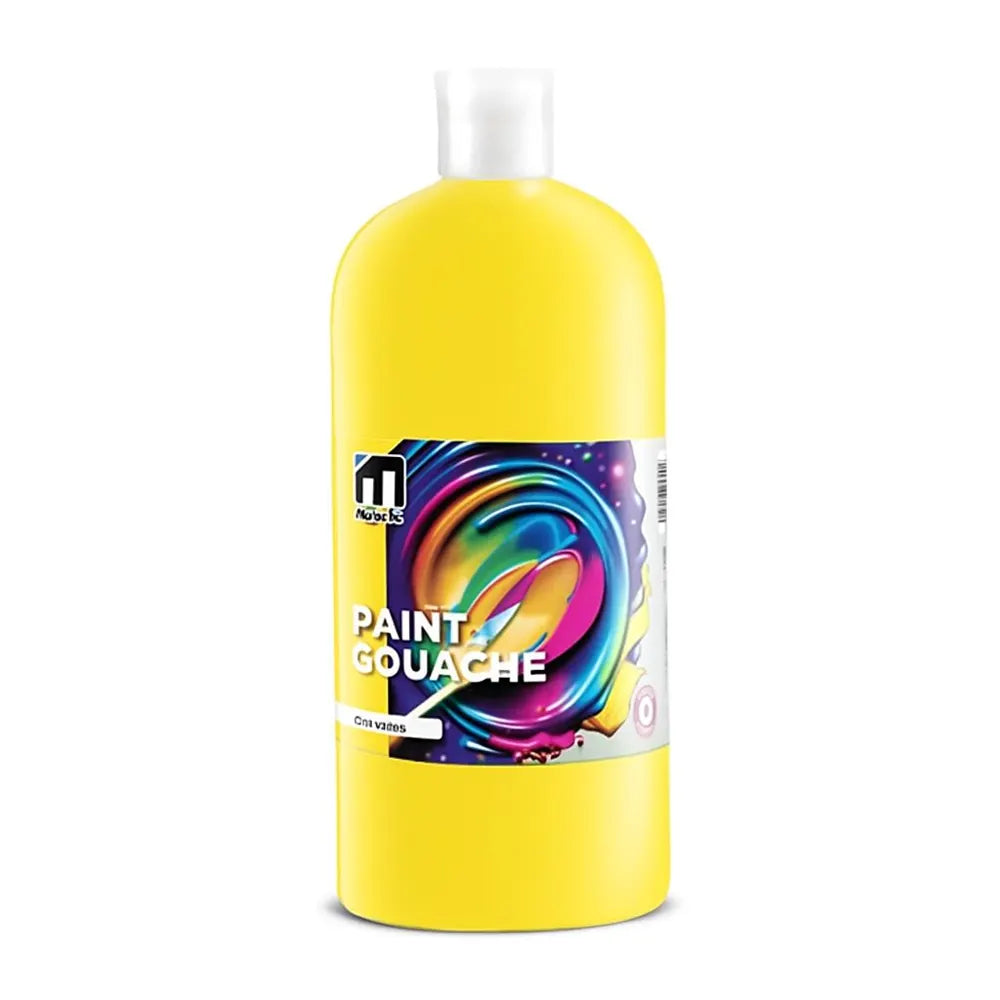 M.School Gouache Paint 250 ml Bottle - Yellow