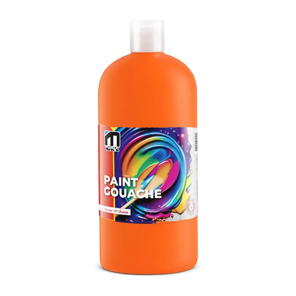 M.School Témpera en Botella de 250 ml - Naranja