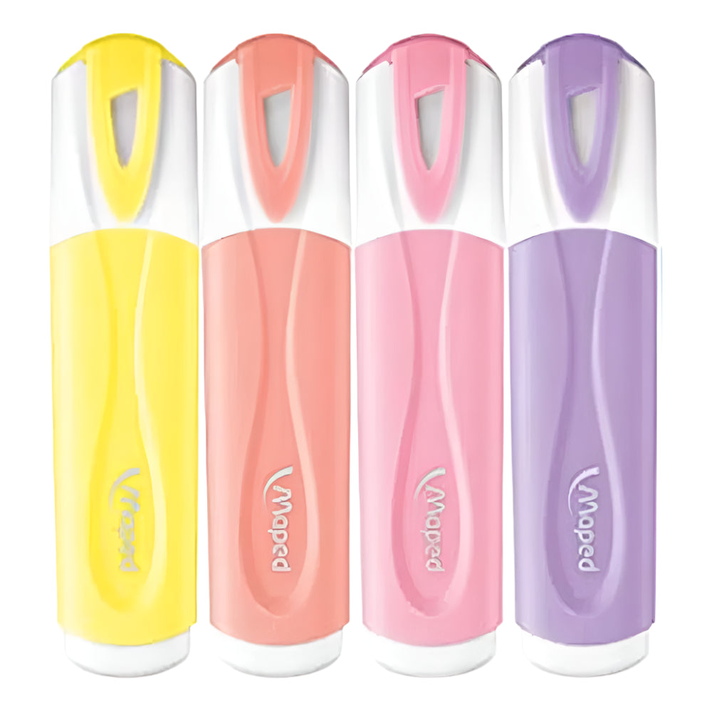 Maped Blíster de 4 resaltadores clásicos pastel